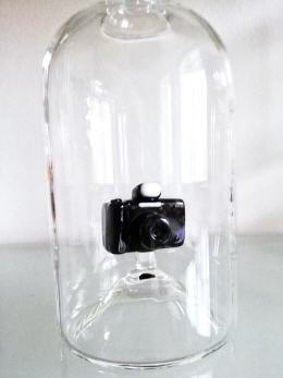 Glasflasche Fotoapparat